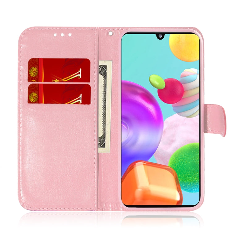 For Galaxy A41 Solid Color Colorful Magnetic Buckle Horizontal Flip PU Leather Case with Holder & Card Slots & Wallet & Lanyard
