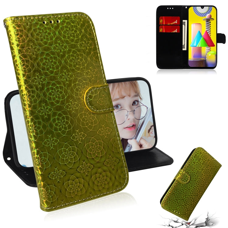 For Galaxy M31 Solid Color Colorful Magnetic Buckle Horizontal Flip PU Leather Case with Holder & Card Slots & Wallet & Lanyard