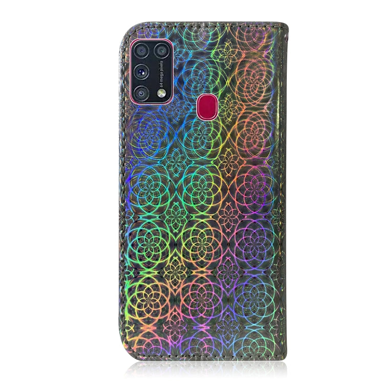 For Galaxy M31 Solid Color Colorful Magnetic Buckle Horizontal Flip PU Leather Case with Holder & Card Slots & Wallet & Lanyard