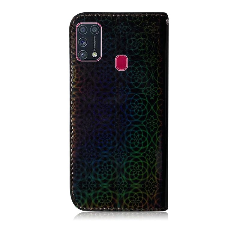 For Galaxy M31 Solid Color Colorful Magnetic Buckle Horizontal Flip PU Leather Case with Holder & Card Slots & Wallet & Lanyard