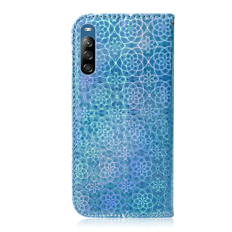 For Sony Xperia L4 Solid Color Colorful Magnetic Buckle Horizontal Flip PU Leather Case with Holder & Card Slots & Wallet & Lanyard