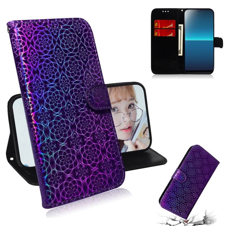 For Sony Xperia L4 Solid Color Colorful Magnetic Buckle Horizontal Flip PU Leather Case with Holder & Card Slots & Wallet & Lanyard