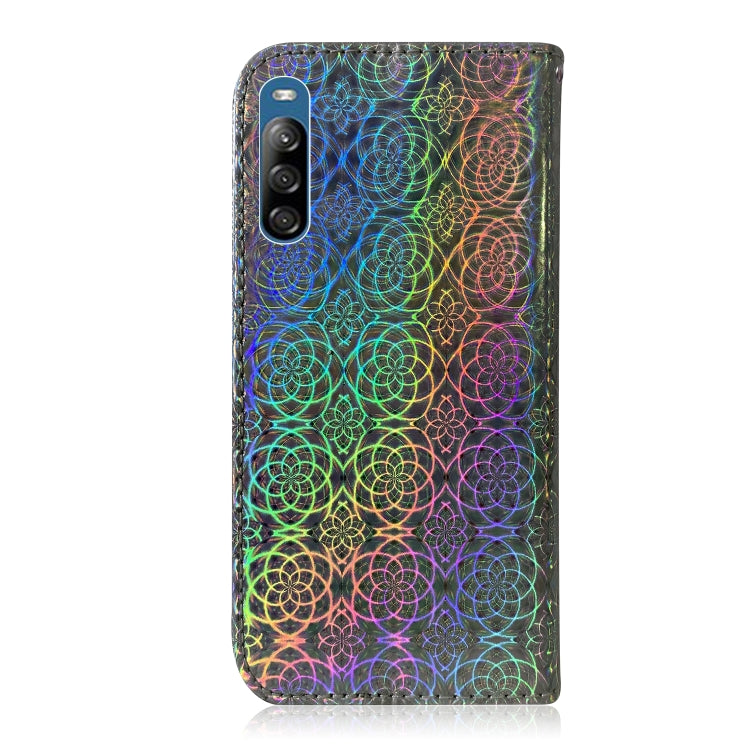 For Sony Xperia L4 Solid Color Colorful Magnetic Buckle Horizontal Flip PU Leather Case with Holder & Card Slots & Wallet & Lanyard