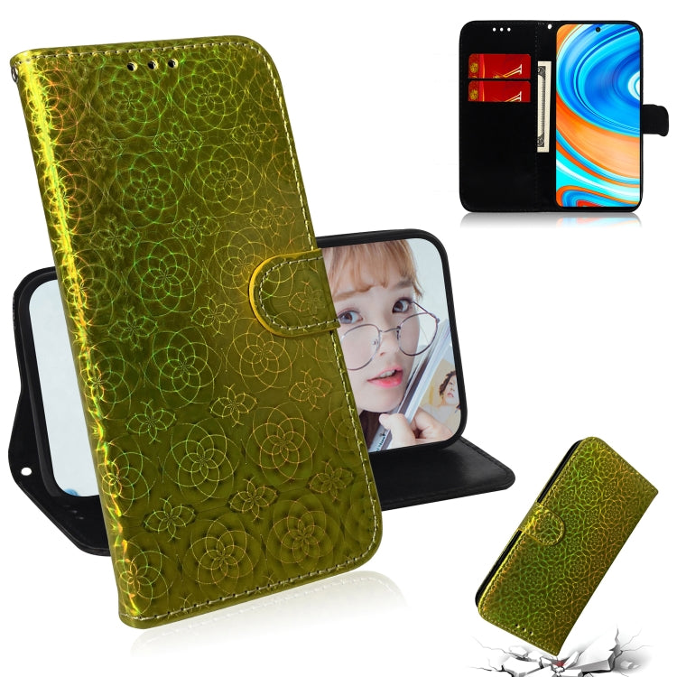 For Xiaomi Redmi Note 9 Pro Solid Color Colorful Magnetic Buckle Horizontal Flip PU Leather Case with Holder & Card Slots & Wallet & Lanyard