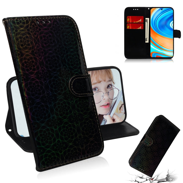 For Xiaomi Redmi Note 9 Pro Solid Color Colorful Magnetic Buckle Horizontal Flip PU Leather Case with Holder & Card Slots & Wallet & Lanyard