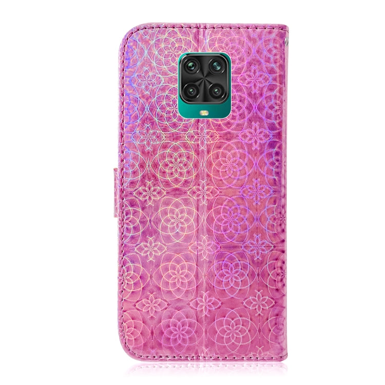 For Xiaomi Redmi Note 9 Pro Solid Color Colorful Magnetic Buckle Horizontal Flip PU Leather Case with Holder & Card Slots & Wallet & Lanyard