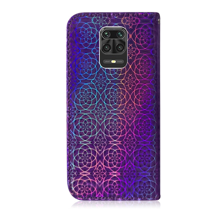 For Xiaomi Redmi Note 9S & Note 9 Pro Max Solid Color Colorful Magnetic Buckle Horizontal Flip PU Leather Case with Holder & Card Slots & Wallet & Lanyard