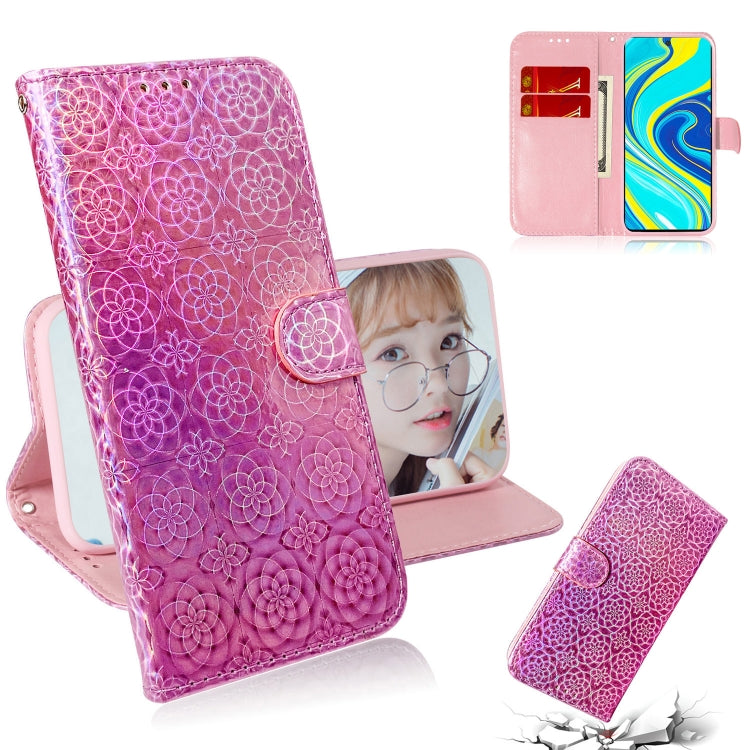 For Xiaomi Redmi Note 9S & Note 9 Pro Max Solid Color Colorful Magnetic Buckle Horizontal Flip PU Leather Case with Holder & Card Slots & Wallet & Lanyard