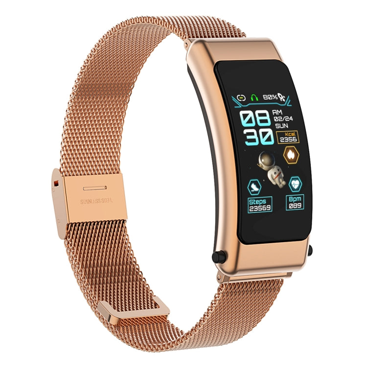 K50 1.08 inch Steel Band Earphone Detachable IP67 Waterproof Smart Watch Support Bluetooth Call