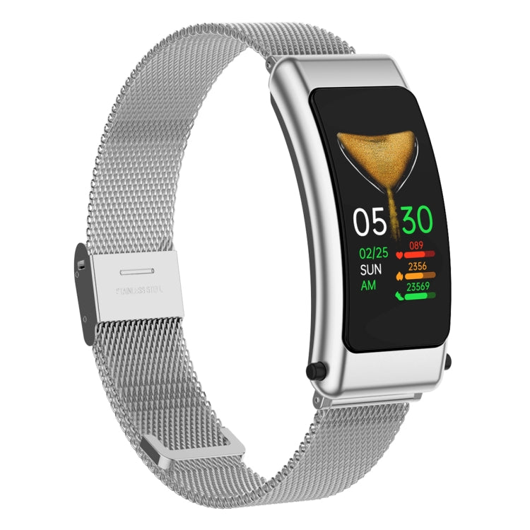 K50 1.08 inch Steel Band Earphone Detachable IP67 Waterproof Smart Watch Support Bluetooth Call