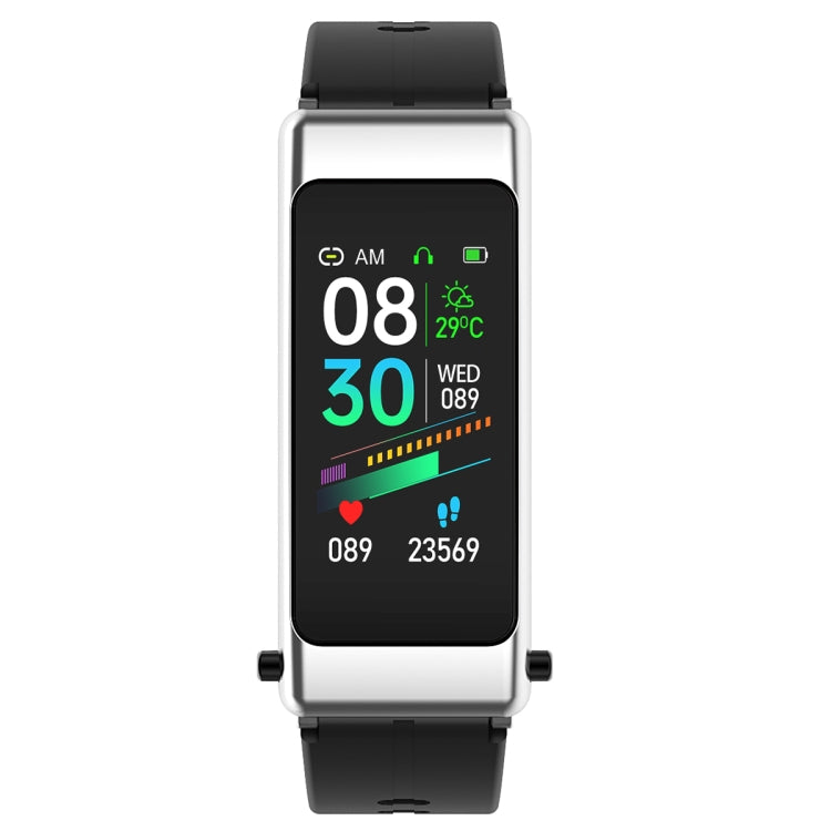 K50 1.08 inch Silicone Band Earphone Detachable IP67 Waterproof Smart Watch Support Bluetooth Call