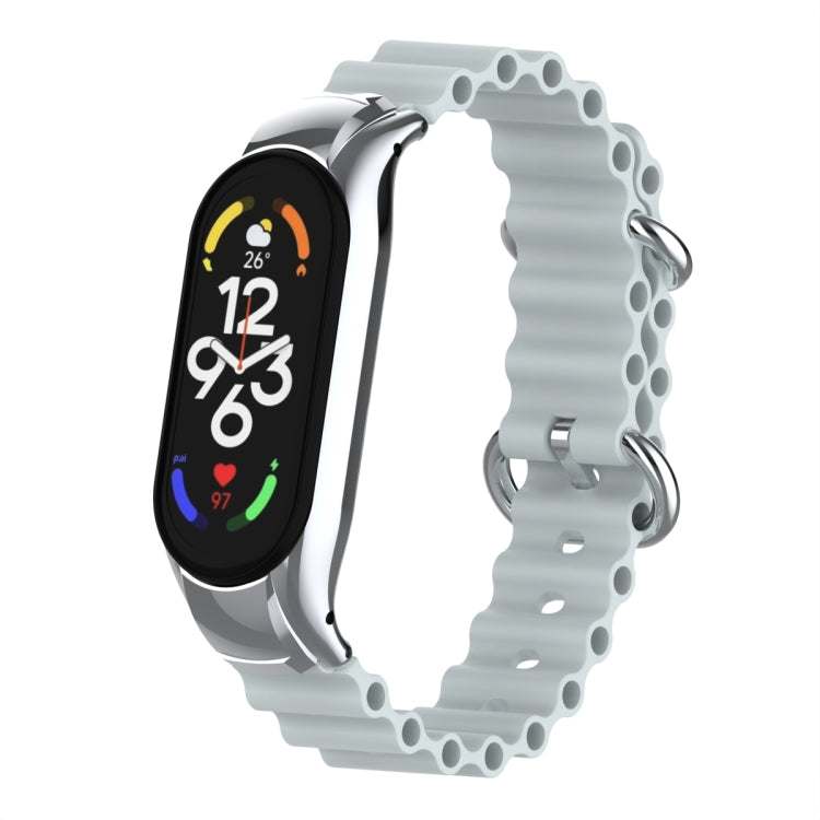 For Xiaomi Mi Band 7 Marine Silicone Breathable Watch Band