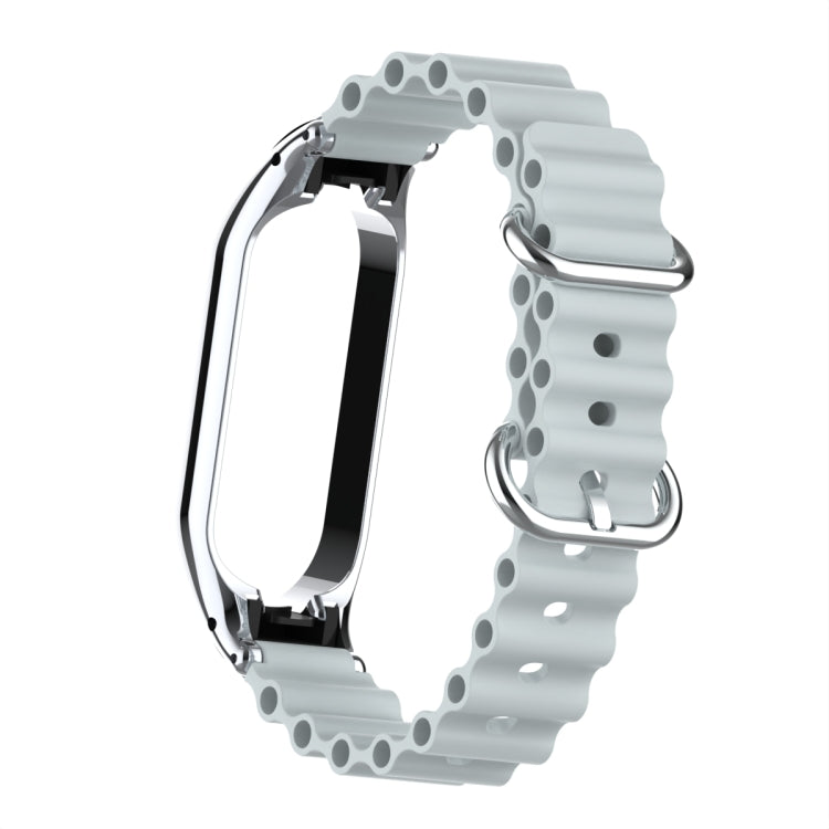 For Xiaomi Mi Band 7 Marine Silicone Breathable Watch Band