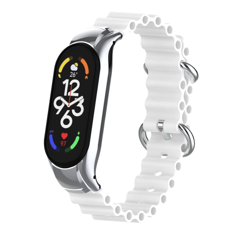 For Xiaomi Mi Band 7 Marine Silicone Breathable Watch Band