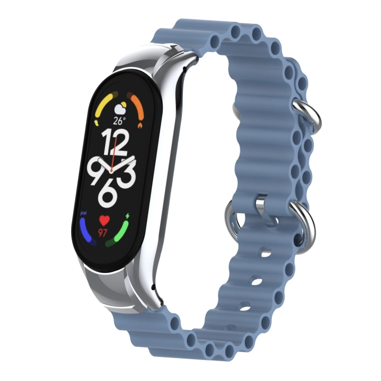 For Xiaomi Mi Band 7 Marine Silicone Breathable Watch Band