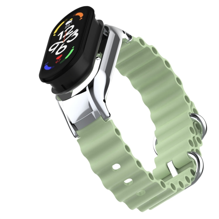 For Xiaomi Mi Band 7 Marine Silicone Breathable Watch Band