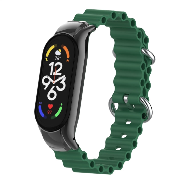 For Xiaomi Mi Band 7 Marine Silicone Breathable Watch Band
