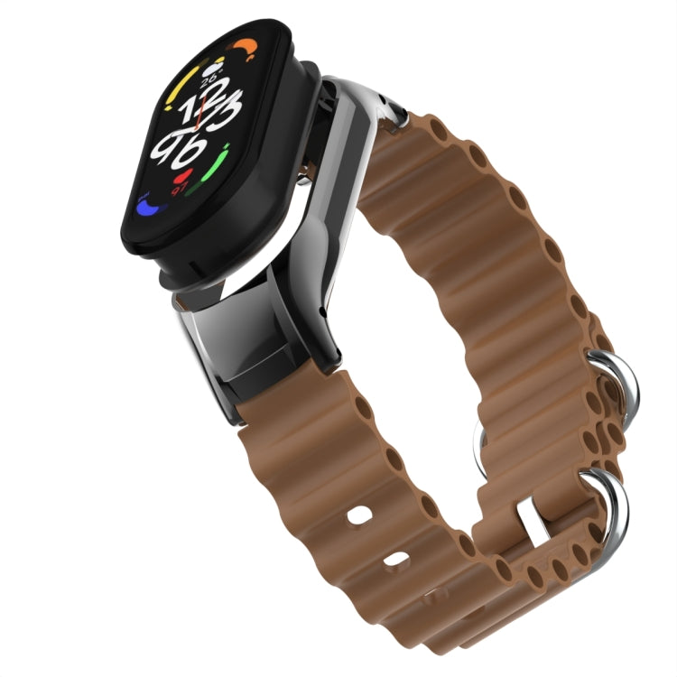 For Xiaomi Mi Band 7 Marine Silicone Breathable Watch Band