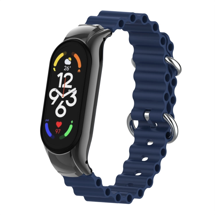 For Xiaomi Mi Band 7 Marine Silicone Breathable Watch Band