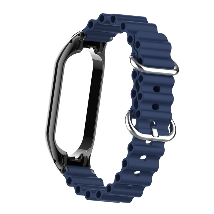 For Xiaomi Mi Band 7 Marine Silicone Breathable Watch Band