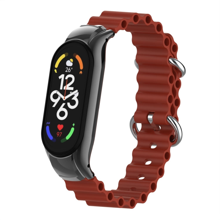 For Xiaomi Mi Band 7 Marine Silicone Breathable Watch Band