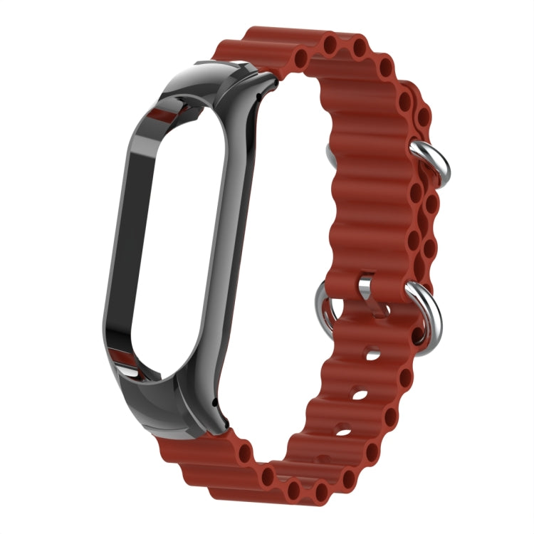 For Xiaomi Mi Band 7 Marine Silicone Breathable Watch Band