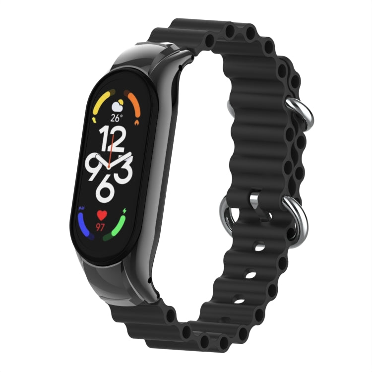 For Xiaomi Mi Band 7 Marine Silicone Breathable Watch Band