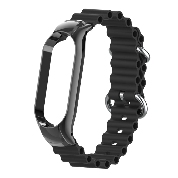 For Xiaomi Mi Band 7 Marine Silicone Breathable Watch Band