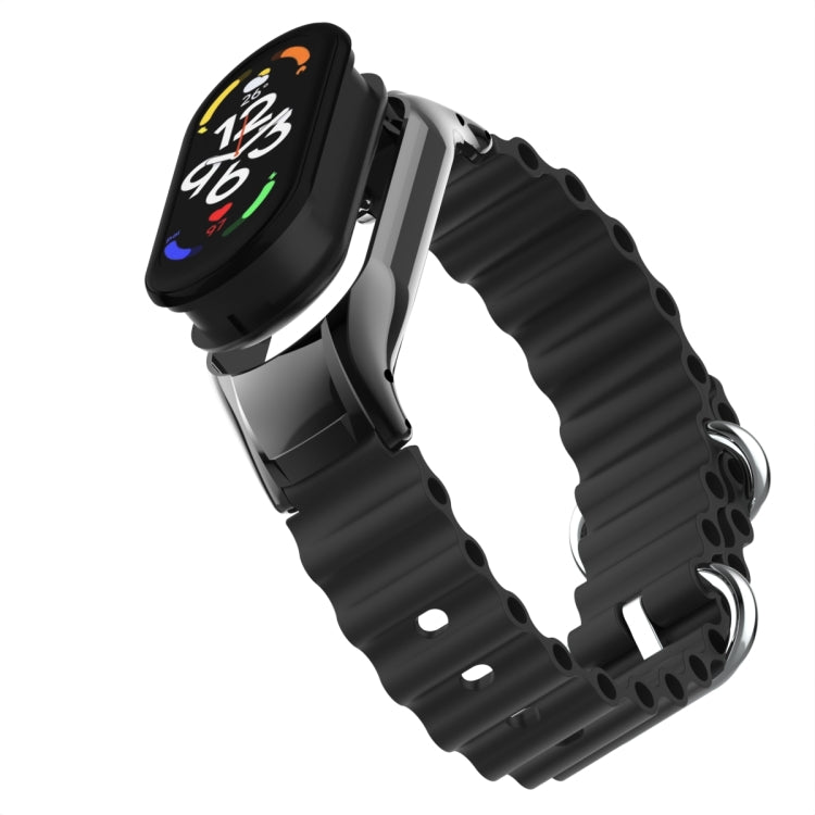 For Xiaomi Mi Band 7 Marine Silicone Breathable Watch Band