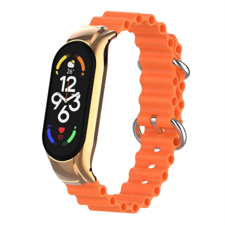 For Xiaomi Mi Band 7 Marine Silicone Breathable Watch Band