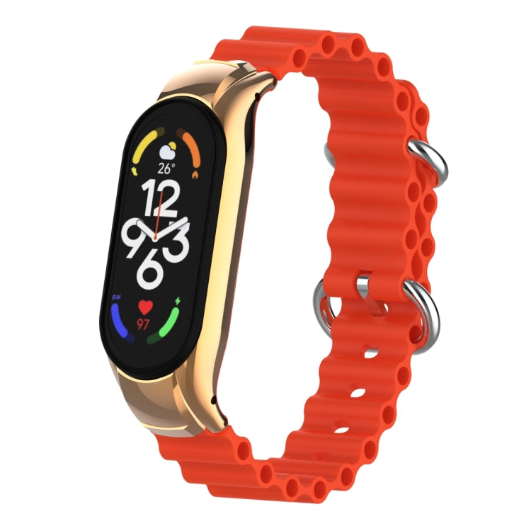 For Xiaomi Mi Band 7 Marine Silicone Breathable Watch Band