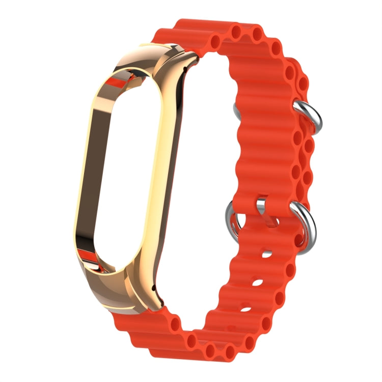For Xiaomi Mi Band 7 Marine Silicone Breathable Watch Band