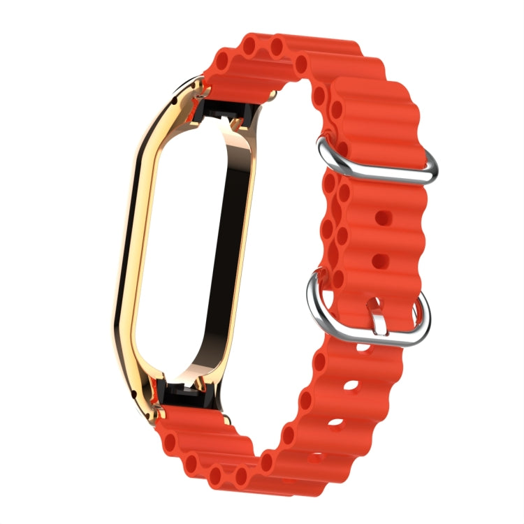 For Xiaomi Mi Band 7 Marine Silicone Breathable Watch Band