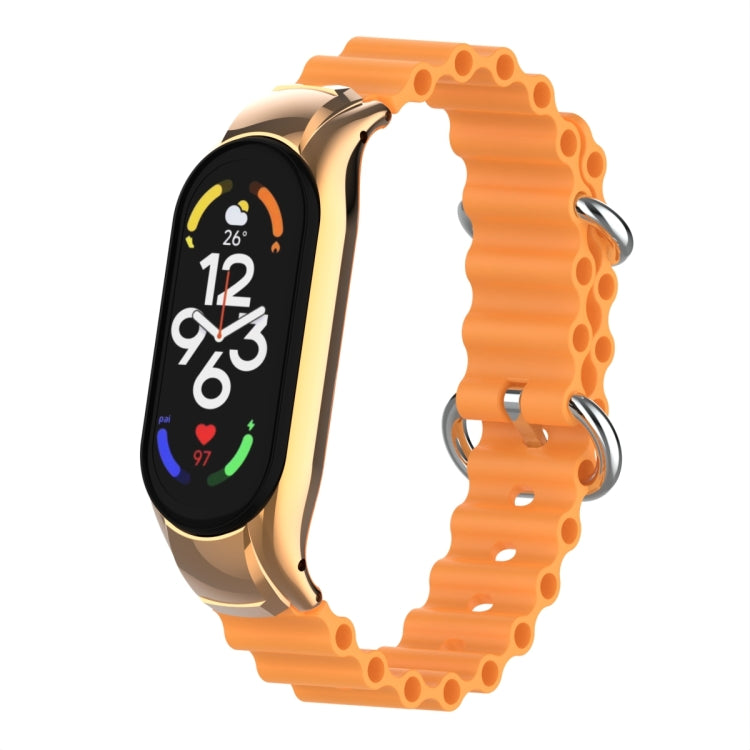 For Xiaomi Mi Band 7 Marine Silicone Breathable Watch Band