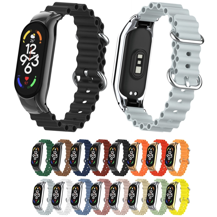 For Xiaomi Mi Band 7 Marine Silicone Breathable Watch Band