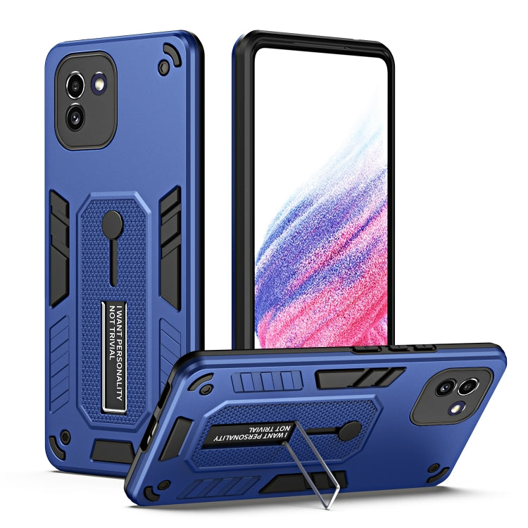 For Samsung Galaxy A03 164mm Variety Brave Armor Finger Loop Holder Phone Case