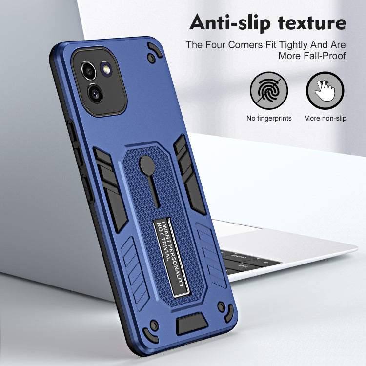 For Samsung Galaxy A03 164mm Variety Brave Armor Finger Loop Holder Phone Case