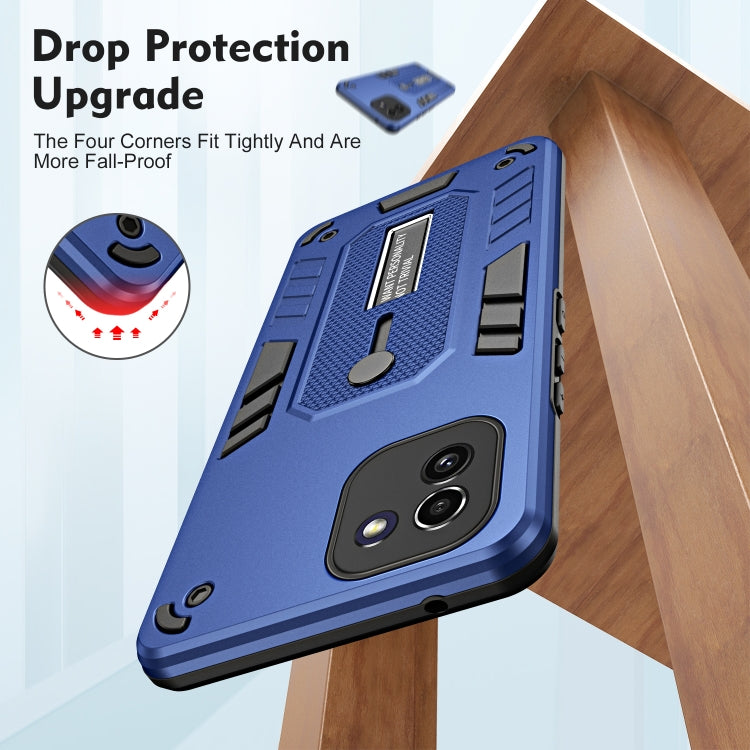 For Samsung Galaxy A03 164mm Variety Brave Armor Finger Loop Holder Phone Case