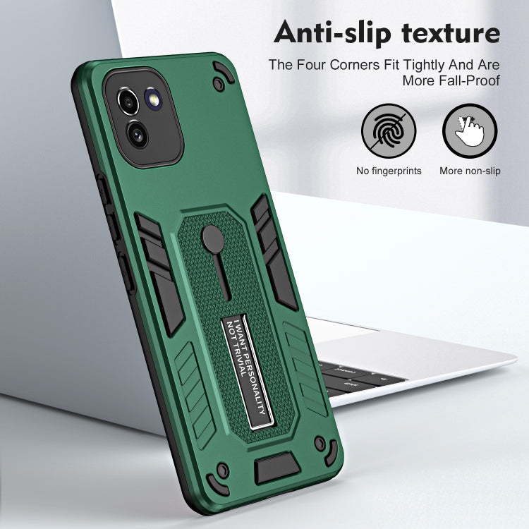 For Samsung Galaxy A03 164mm Variety Brave Armor Finger Loop Holder Phone Case