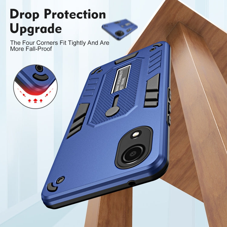 For Samsung Galaxy A03 Core Variety Brave Armor Finger Loop Holder Phone Case