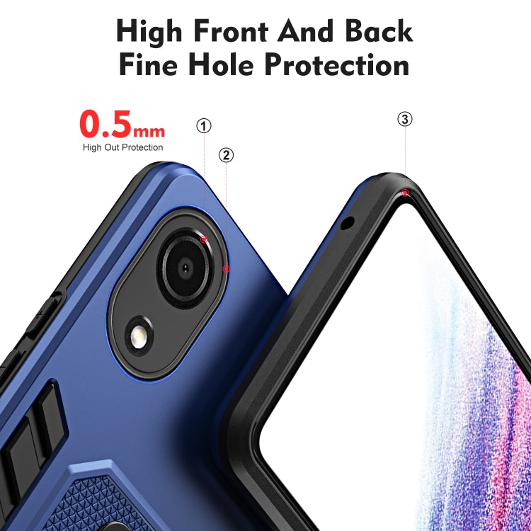 For Samsung Galaxy A03 Core Variety Brave Armor Finger Loop Holder Phone Case