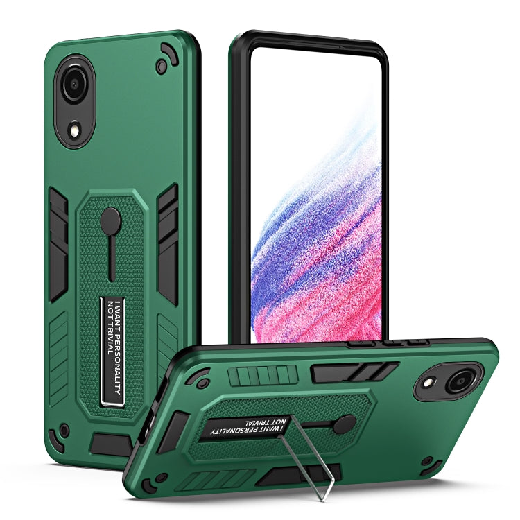 For Samsung Galaxy A03 Core Variety Brave Armor Finger Loop Holder Phone Case