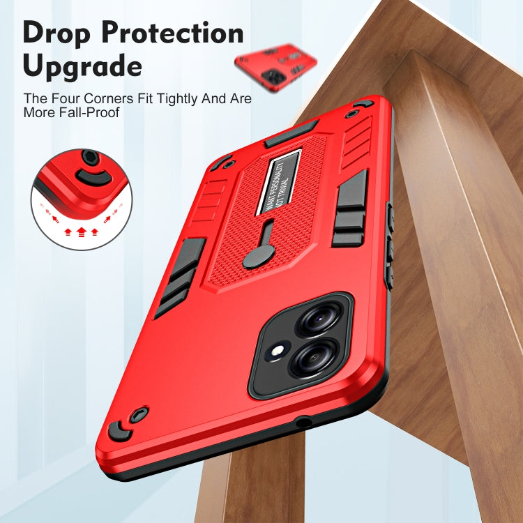 For Samsung Galaxy A04 4G Variety Brave Armor Finger Loop Holder Phone Case