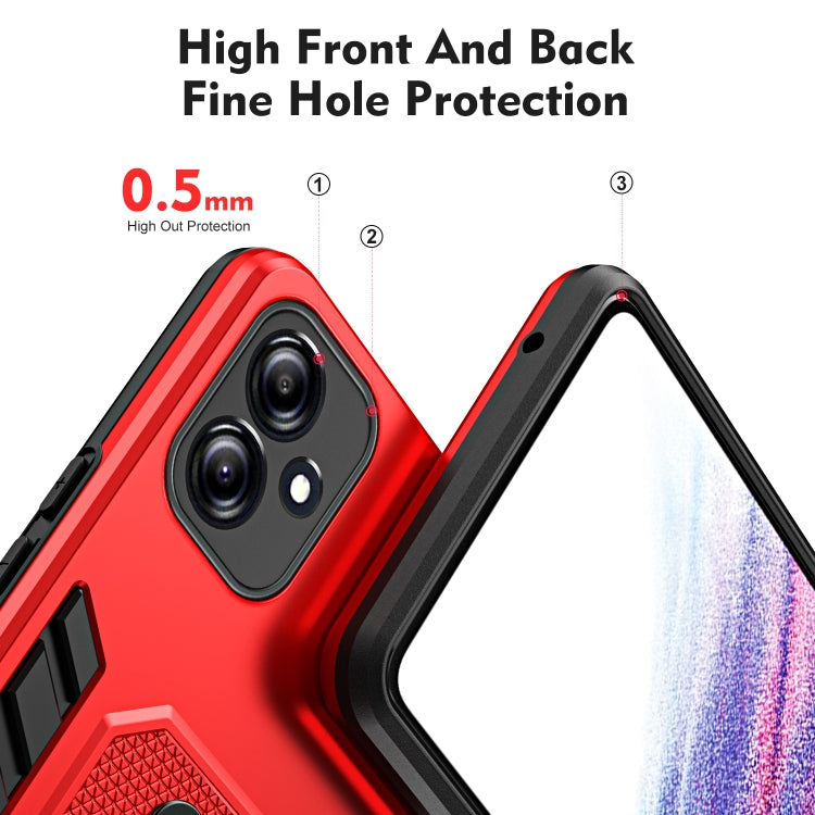 For Samsung Galaxy A04 4G Variety Brave Armor Finger Loop Holder Phone Case