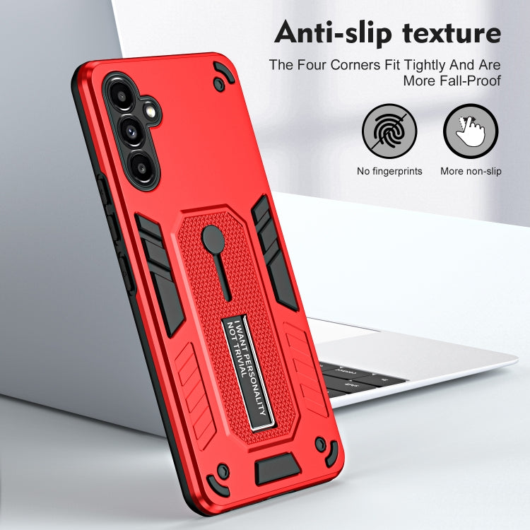 For Samsung Galaxy A13 5G / A04s Variety Brave Armor Finger Loop Holder Phone Case