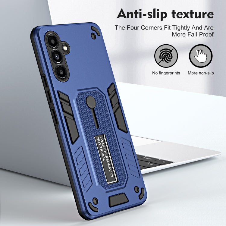 For Samsung Galaxy A13 5G / A04s Variety Brave Armor Finger Loop Holder Phone Case