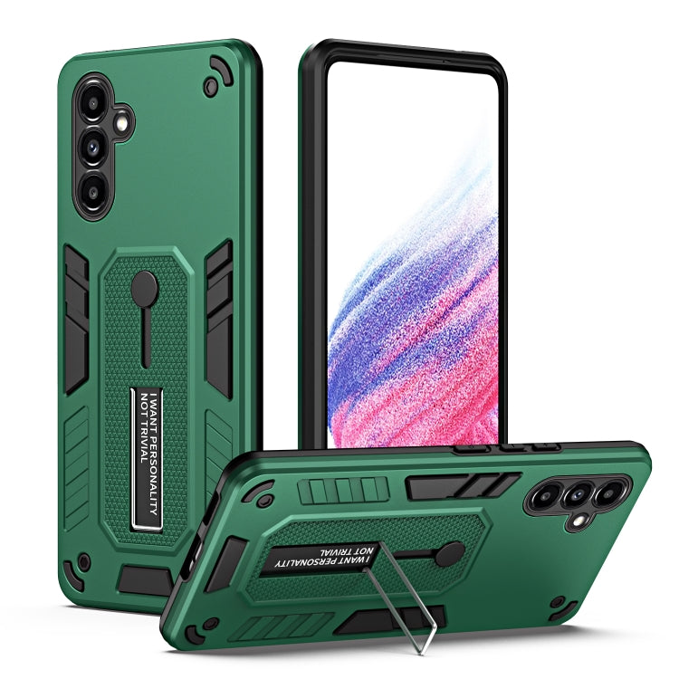 For Samsung Galaxy A13 5G / A04s Variety Brave Armor Finger Loop Holder Phone Case