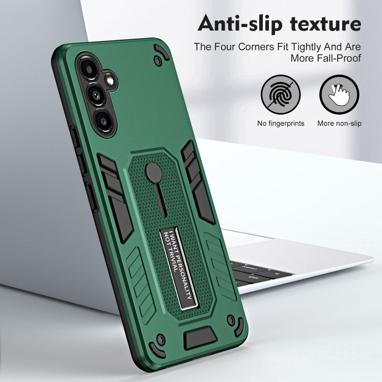 For Samsung Galaxy A13 5G / A04s Variety Brave Armor Finger Loop Holder Phone Case