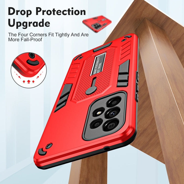 For Samsung Galaxy A33 5G Variety Brave Armor Finger Loop Holder Phone Case