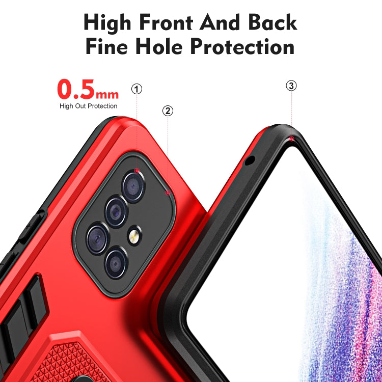 For Samsung Galaxy A51 4G Variety Brave Armor Finger Loop Holder Phone Case